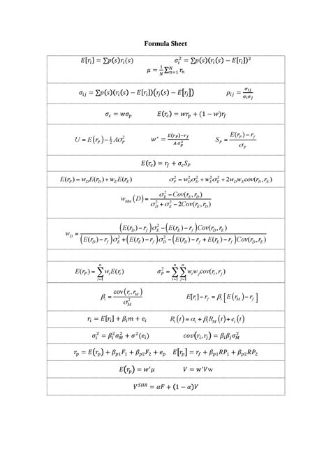 Conversion Formula