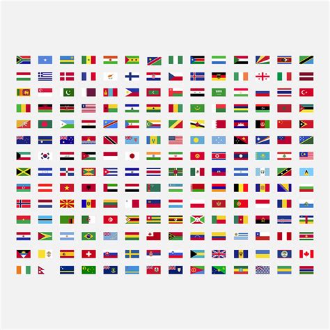 Country flags of the world