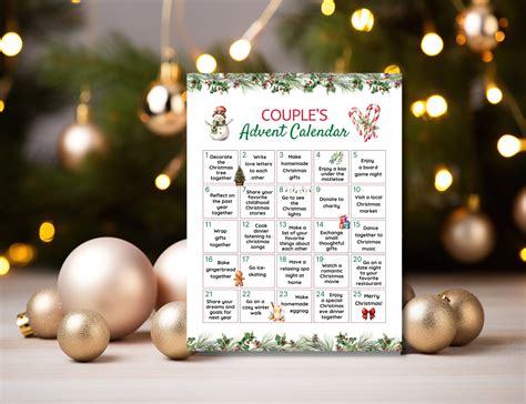 Couples advent calendar games and puzzles