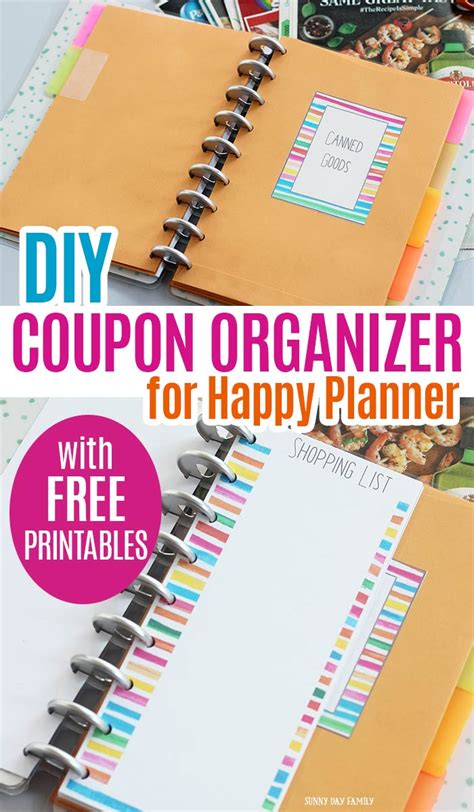 Ideas for organizing coupons