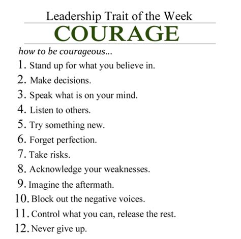 Courage and Personality