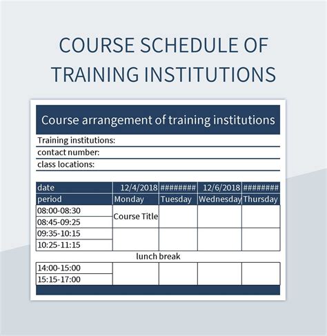 Course Schedule