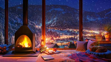 Cozy winter scape