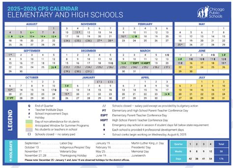 CPS Calendar 2025 FAQs