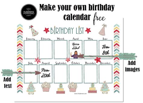 Steps to Create a Birthday Calendar