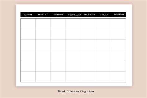 Designing Your Own Blank Calendar