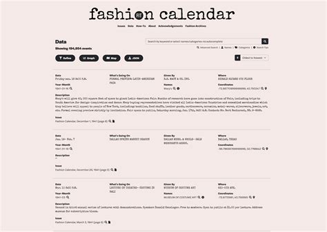 Creating Fashion Calendar