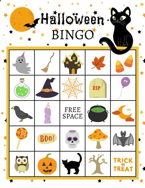 Creating Halloween bingo printables