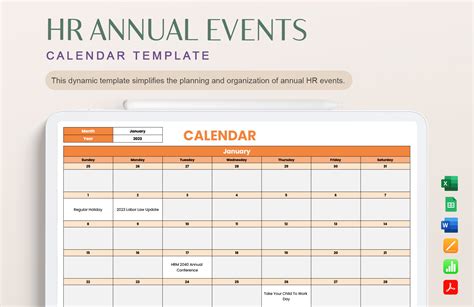 Creating an HR Calendar