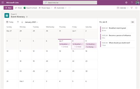 Creating List Calendar Dates