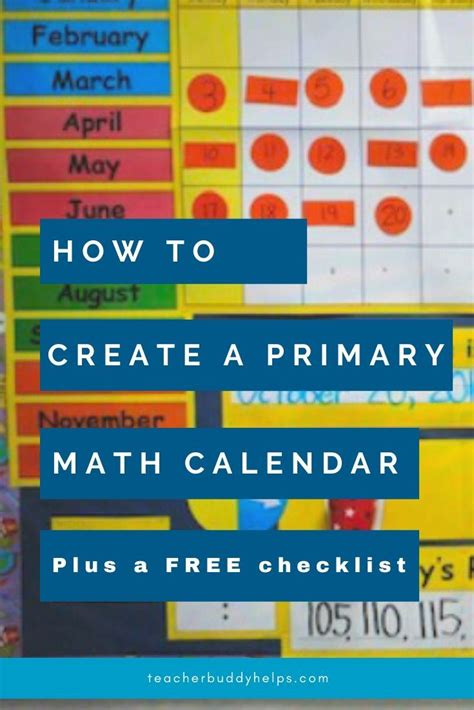 Creating a Math Calendar Guide