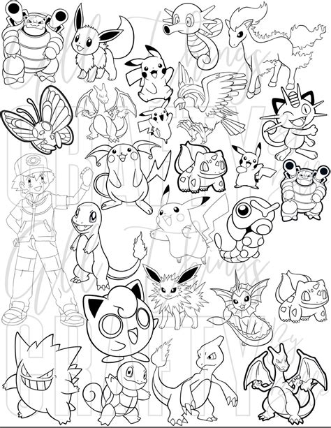 Making a custom pokemon coloring book