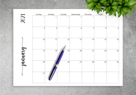 Creating Your Own Printable Calendar