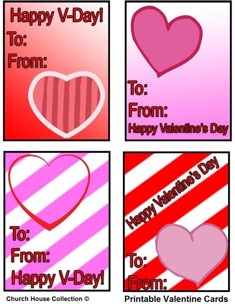 Creating Valentine's Day card printables