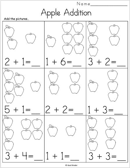 Creating your own kindergarten math printables