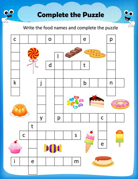 Crossword Printables for Kids