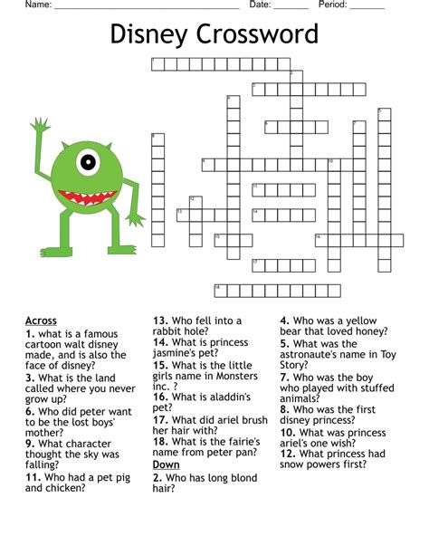 Description of Crossword Puzzle 4