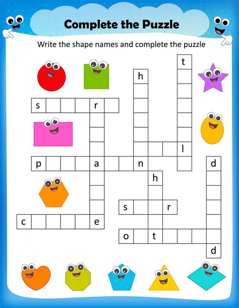 Crossword Puzzles Designed for Children