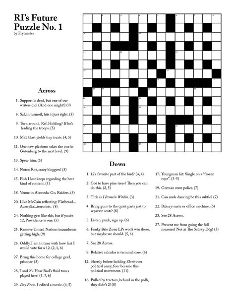 Cryptic Crossword Clues