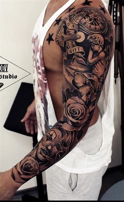 Cultural Male Sleeve Tattoos