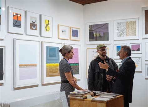 Curator organizing an exhibition