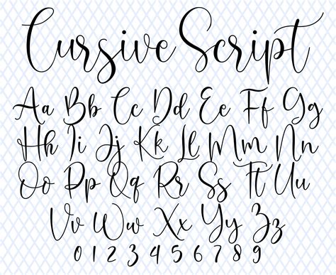 Cursive Font Style Gallery