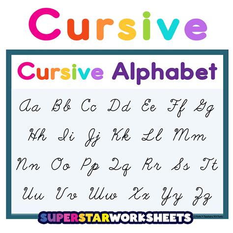 Cursive letters example