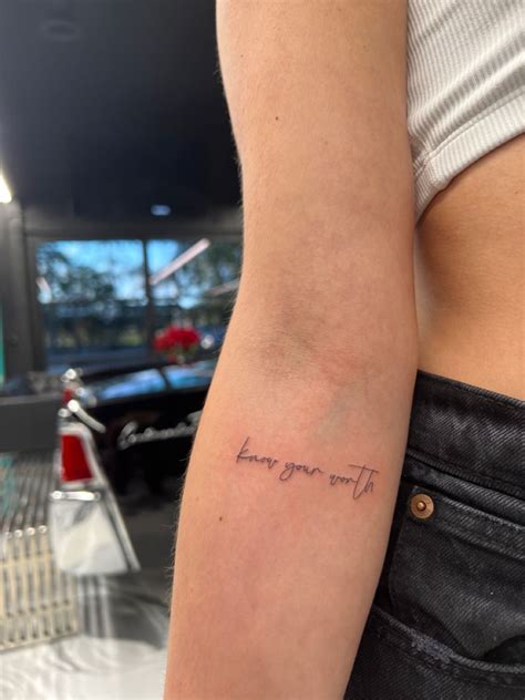 Cursive Tattoo Placement