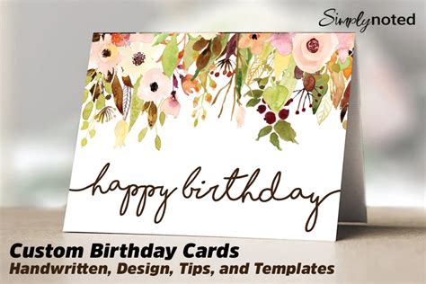 Customizing birthday cards