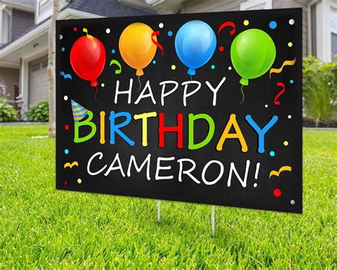 Description of Custom Birthday Signs