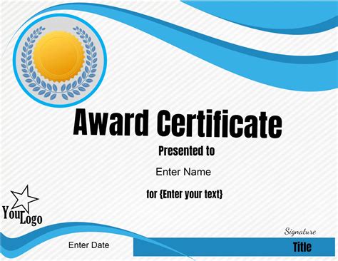 Custom certificate design