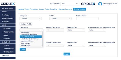 Custom Field CRM