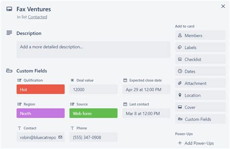 Custom Field Examples