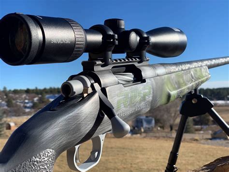 A custom-built rifle with a precision scope