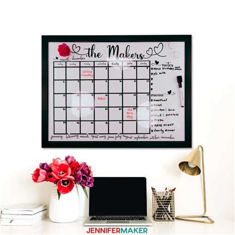 Custom Whiteboard Calendar