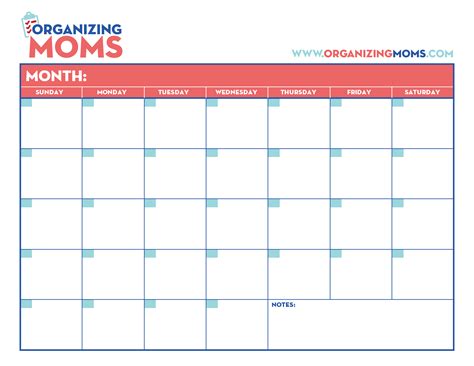 Customizable calendar printables