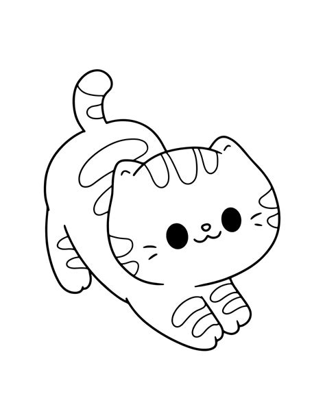 Customizable Cat Coloring Pages