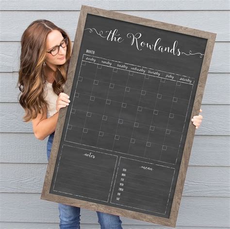 Customizable Wall Calendar Dry Erase