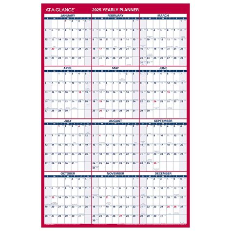 Customized glance calendar example