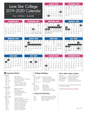 Customizing your Lonestar Calendar