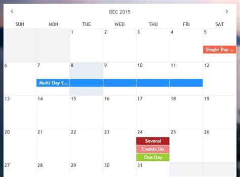 Customizing PG-Calendar jQuery