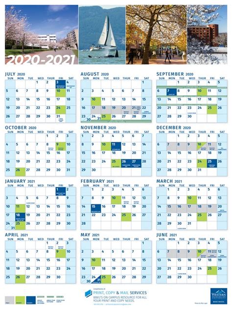 Customizing WWU calendar