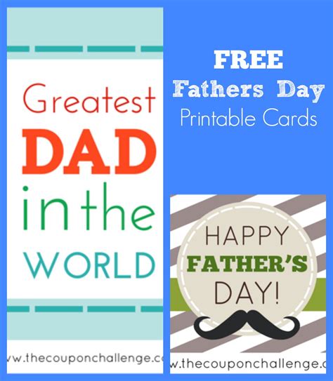 Cute Father's Day Cards Printable