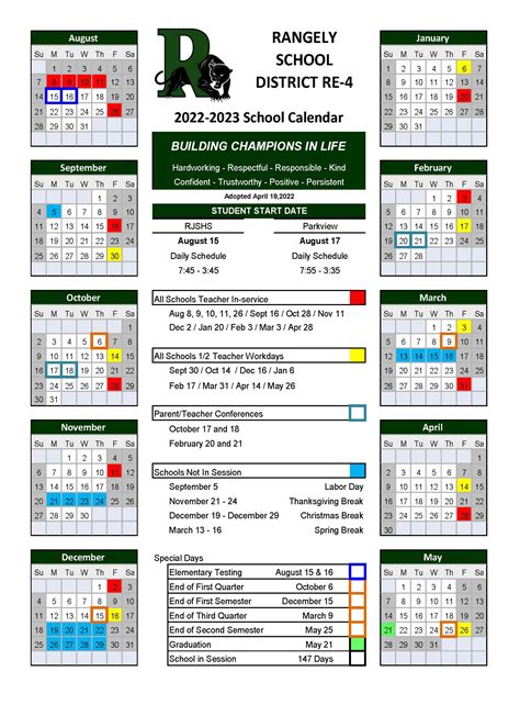 D214 School Calendar Image 10