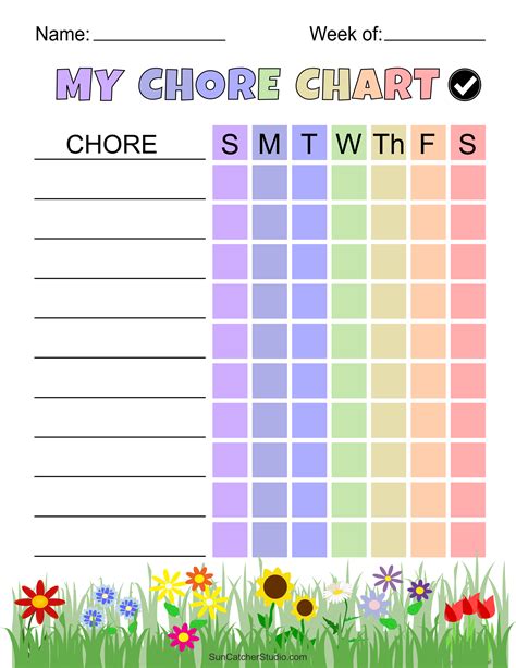 Daily Chore Chart Example