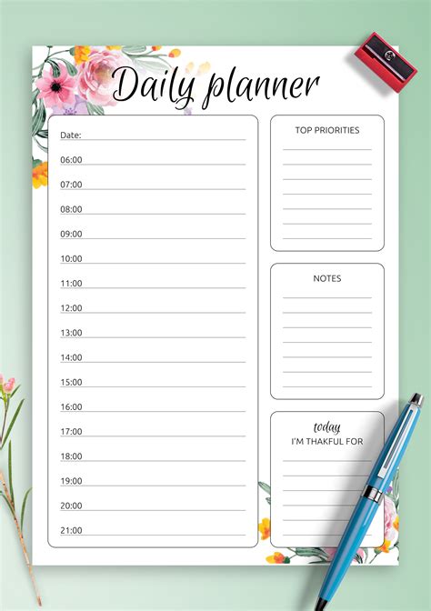 Daily Planner Printable