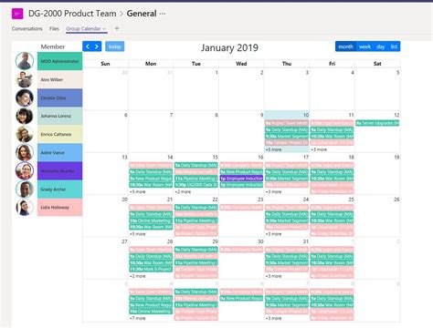 Daily Schedule Template Microsoft Teams