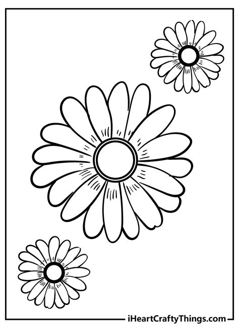 Daisy coloring templates for special occasions