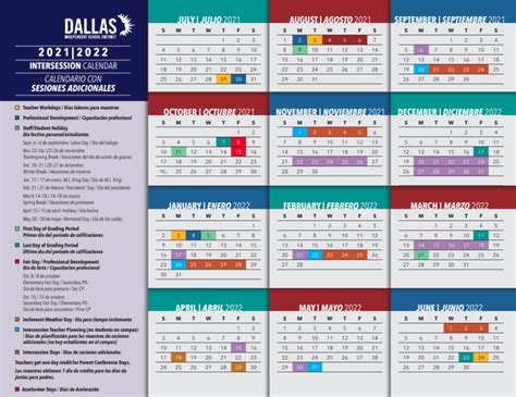 Dallas ISD Calendar Image 5