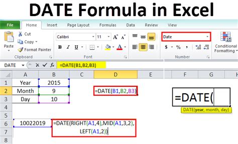 Date conversion formula